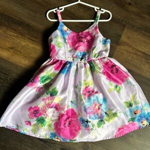 Watercolor Floral Kids Dress
